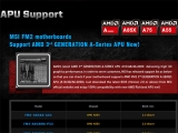 MSI, AMD ġ APU ȣȯ FM2  κ ϰ ̿ ǥ