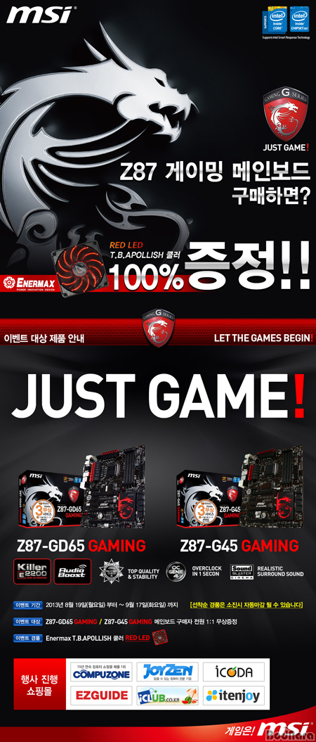 cpu led red z87