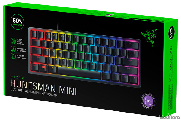 레이저, 광학식 스위치 미니 게이밍 키보드 Razer Huntsman Mini 발표 : 보드나라 기사