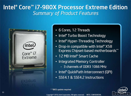 데스크탑 최초의 6코어 CPU 걸프타운, Intel Core i7 980X Page 2:: 보드나라