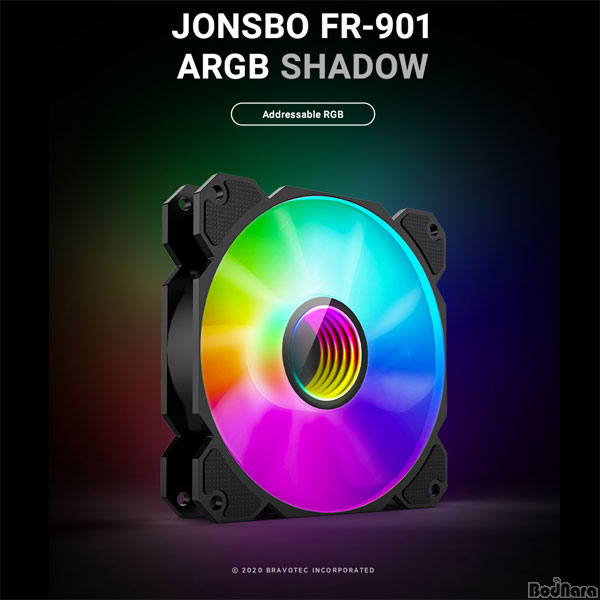 브라보텍, 인피니티 서클 RGB JONSBO FR-901 ARGB 쿨링팬 출시:: 보드나라