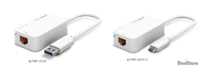 ipTIME, 2.5Gbps USB 유선 랜카드 U25G, U25G-C 출시 Page 1:: 보드나라