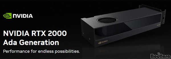 엔비디아, 워크스테이션 GPU 라인업에 RTX 2000 Ada 16GB 추가 Page 1:: 보드나라