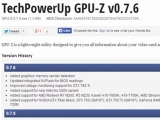 GPU-Z 0.7.6 ֽ    ƽ  GTX 750 ø Ȯε