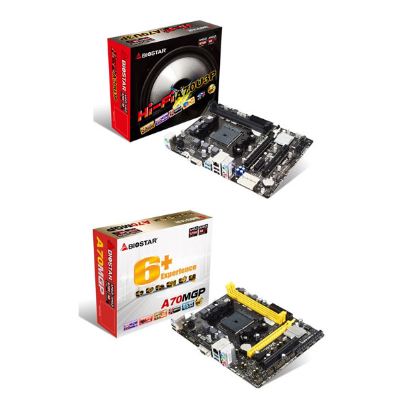 AMD A70M 기반 FM2+ 메인보드, 바이오스타 Hi-Fi A70U3P/ A70MGP:: 보드나라