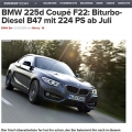 BMW 2ø 225d , °   'B47 2.0 ͺ  ' 