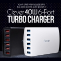 ۷, ̾  Ƽ  Clever 40W 6-Port Turbo Charger 