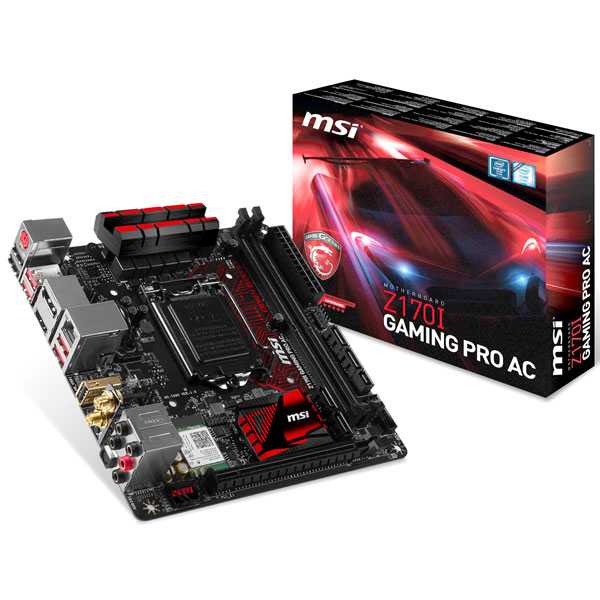 스카이레이크 지원 미니 Itx 게이밍 메인보드 Msi Z170i Gaming Pro Ac 등장 보드나라 1979