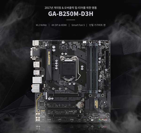  ̾ý, 4K(60Hz) DPƮ USB3.0 6Ʈ ϴ B250M-D3H, B250M-DS3H 