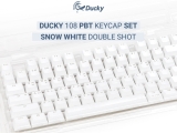 FUNKEYS, Ducky PBT   ѱ LED SNOW WHITE 