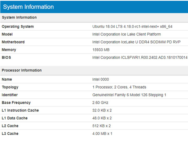 인텔 10nm CPU 아이스 레이크 L1D과 L2 캐시 증가:: 보드나라
