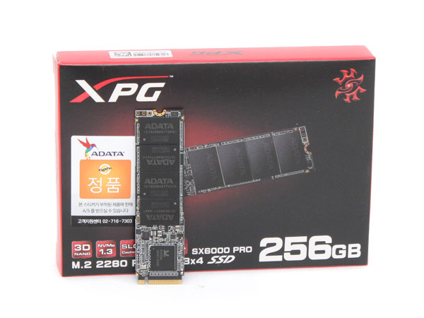  δ  NVMe M.2 SSD, ADATA XPG SX6000 Pro 256GB 