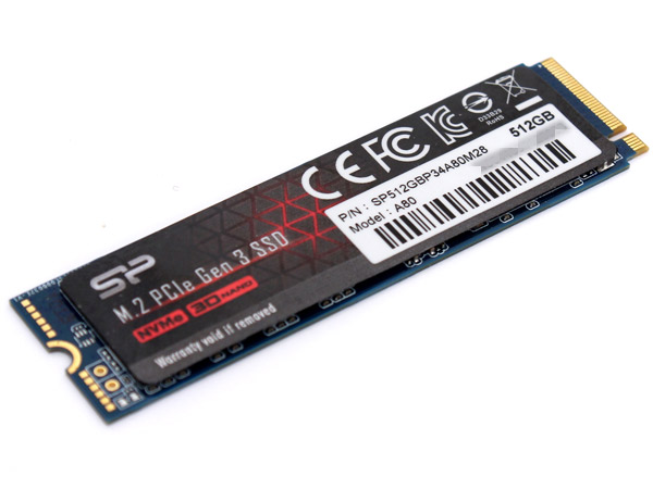   PCIe NVMe M.2 SSD, Ǹ Ŀ P34A80 512GB