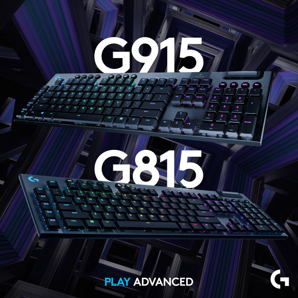 로지텍, 유무선 기계식 게이밍 키보드 G915/G815 출시:: 보드나라