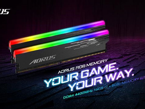 기가바이트, AORUS RGB 메모리 4400MHz 16GB 발표:: 보드나라