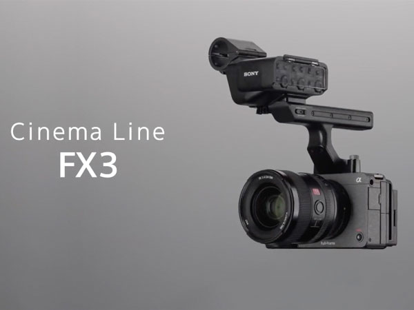 시네마 카메라와 알파 브랜드 연결점, 소니 시네마 라인 FX3 발표