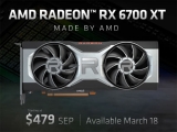 RTX 3060 Ti 아닌 RTX 3070이 타겟, AMD 라데온 RX 6700 XT 발표