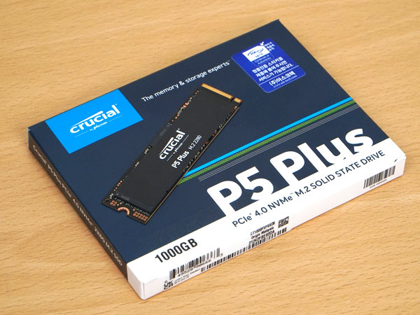 PCIe 4.0으로 업그레이드 된 M.2 SSD, Crucial P5 Plus NVMe 1TB 아스크텍