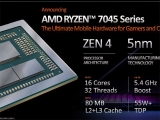 AMD 라이젠 7045 시리즈, 인텔 12세대보다 최대 52% 고성능