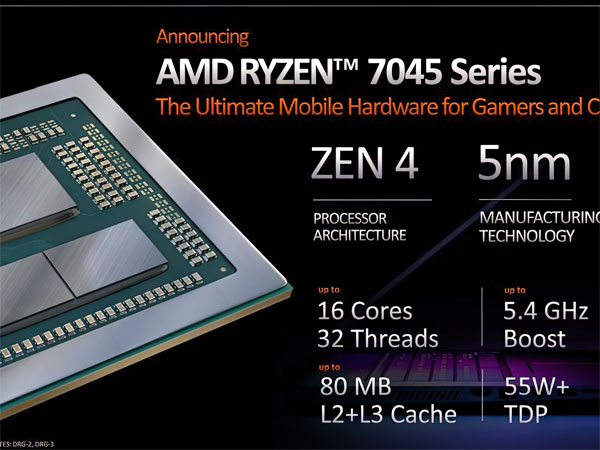 AMD 라이젠 7045 시리즈, 인텔 12세대보다 최대 52% 고성능 Page 1:: 보드나라