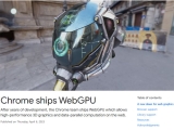더 풍부한 웹 그래픽 경험, 구글 크롬 113에 WebGPU 통합