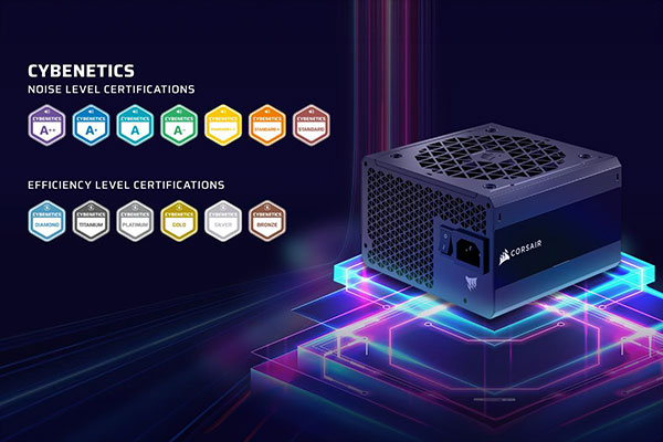 커세어, 파워서플라이(PSU) 인증 규격 사이베네틱스로 전환