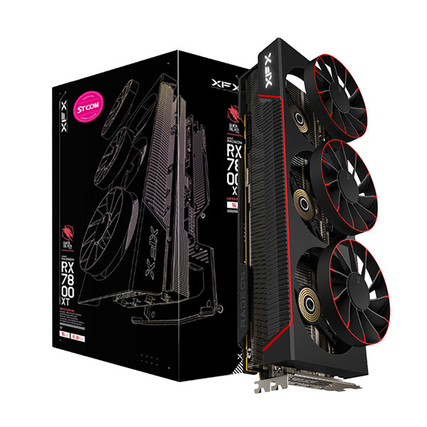 STCOM,M XFX 라데온 RX 7800 XT Magnetic Air 블랙 신제품 출시