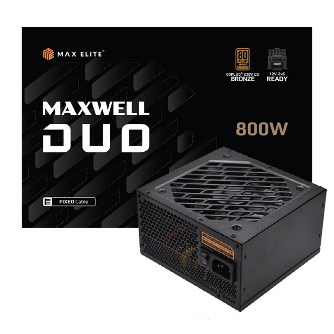 맥스엘리트, 12V-2x6 커넥터 포함 MAXWELL DUO 신제품 파워 출시