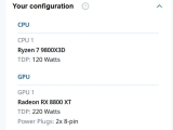üҴ PSU ⿡ AMD 󵥿 RX 8800 XT 