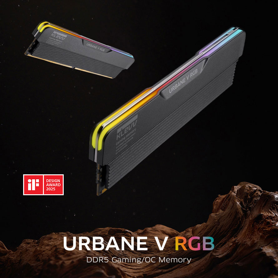 서린씨앤아이, KLEVV URBANE V RGB 블랙 에디션 출시:: 보드나라