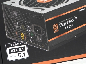 ATX 3.1�� ������ ���׷��̵�, �߸� GigaMax III 850W 80Plus ����� ��ⷯ ATX 3.1