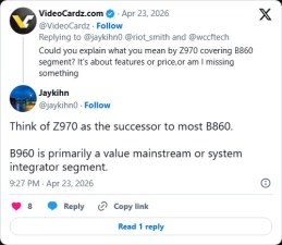 ��� ����ũ�� ���� Z970 Ĩ��, ��ȭ�� B860 ��ü ������?