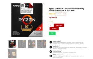 AMD ������ 7 5800X3D 10�ֳ� �� �ε� ���� ���, �۷ι� ��õɱ�?