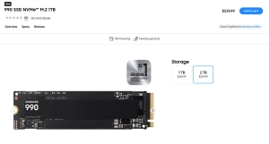 PRO�� ���ɿ� ���� ȿ�� ��ȭ, �Ｚ���� 990 M.2 SSD ���