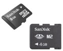 SanDisk 8GB microSDHC, M2 4GB ǥ