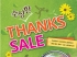 TGﺸ,    ' THANKS SALE'  