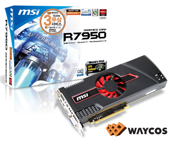 GPU 전압오버 지원, 팩토리 오버클럭된 MSI R7950-2PMD3GD5 출시:: 보드나라