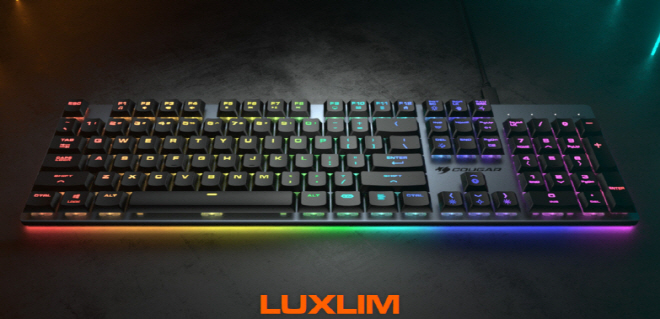 Cougar World wide Launches “LUXLIM” Very low Profile Contactless Optical Axis Keyboard