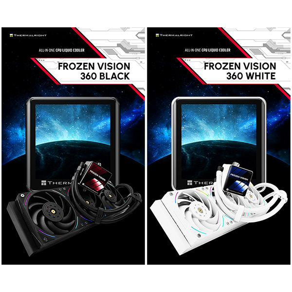 Thermalright Frozen Vision 360 BLACK AIO Water Cooling Unit with IPS Display